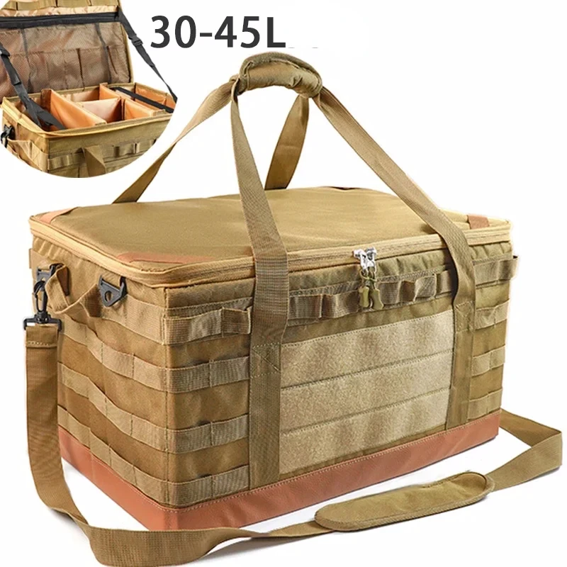 Camping Storage Bag 30 45L Trunk Organizer Handles Versatile Large Capacity for Outdoor Barbecue Camping Cooking Picnic camping storage bag