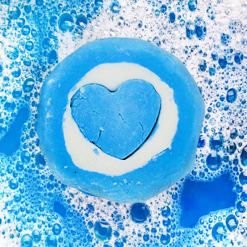 200Gblue Rose Love Bath Bar Pulizia Ed Esfoliante Bubble Bath Cube Ammollo Bath Salt Beauty Bomb Thi30.