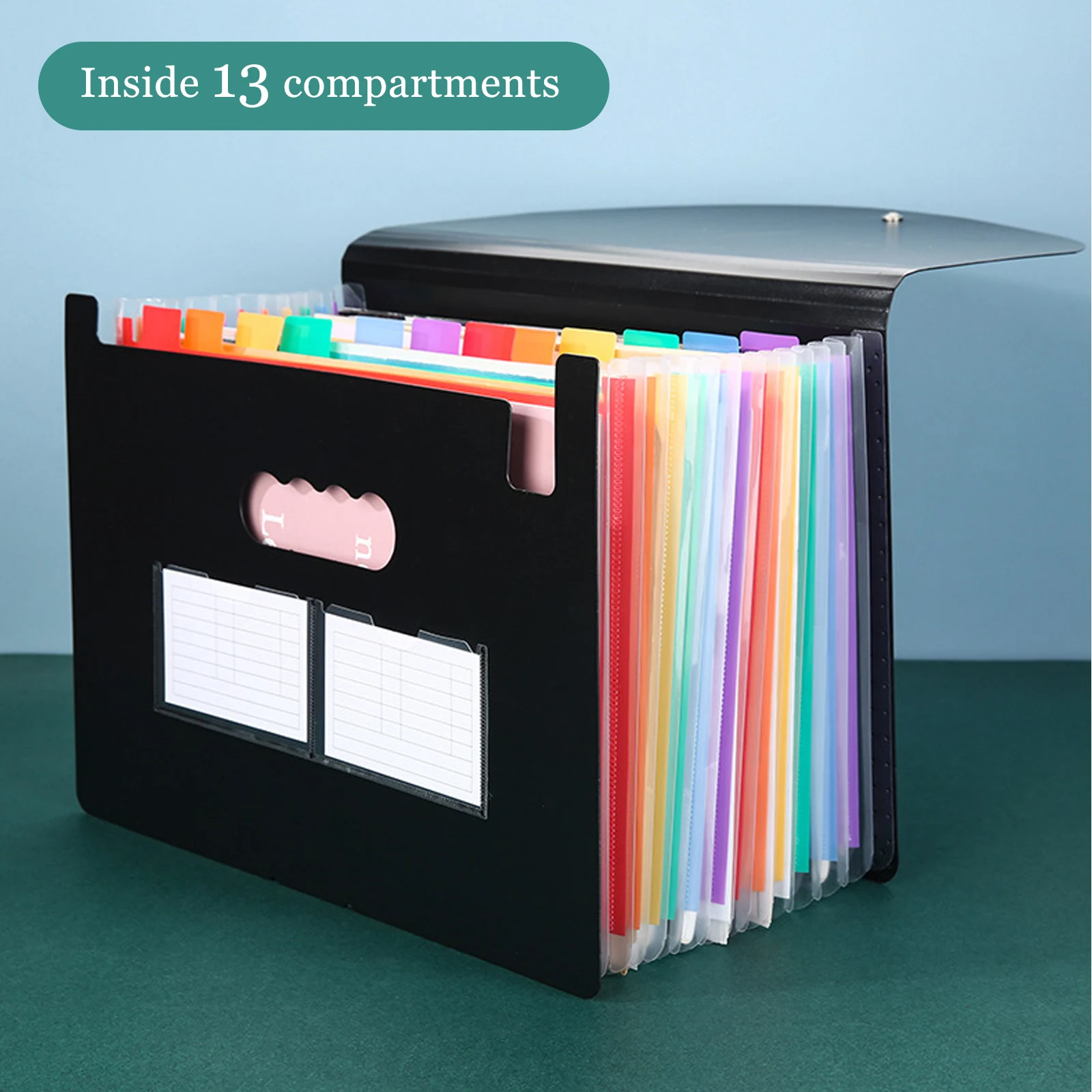 

Hot 13/25 Pockets Accordian File Folder Expanding Organizer Filing Box Multicolored Paper/Bill/Receipt/Document Holder Bag A4