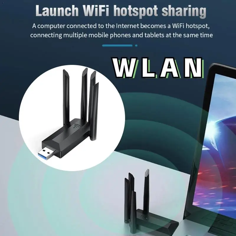 

Высокоскоростная Беспроводная сетевая карта 1200 м, Двухдиапазонная USB беспроводная сетевая карта, настольный компьютер, ноутбук, сетевой передатчик сигнала