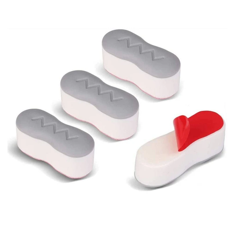 4PCS Antislip Toilet Cover Gasket Bumper Self-adhesive Seat Cushioning Pads Provides A Great ering Protective Pad Universal toilet seat accessories