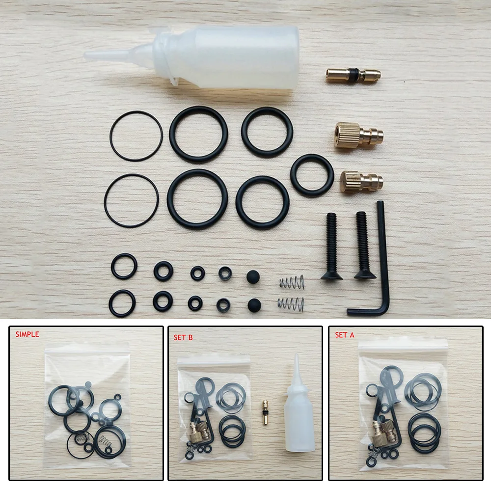 O-rings High Pressure PCP Pump Sealing Air Pump Accessory Inflator Repair Set Kit NBR Copper 30mpa Universal Replacement Kits