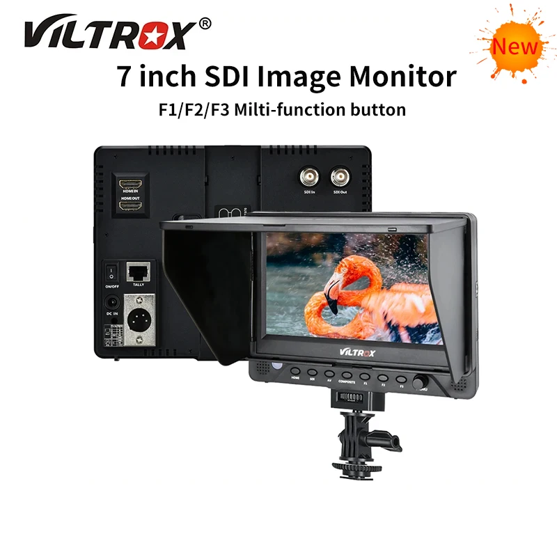 Viltrox Dc-70Ex 7 Pollici 1024X600 4K Hd Per Sony Canon Nikon Camera Monitor Video Portatile Campo Sdi Uscita Ingresso Av Monitor Lcd