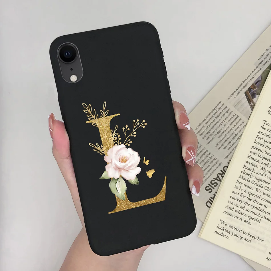 Cute Black Cat TPU Silicone Phone Case - Pretty Fashion Letters Design, Stylish Back Cover