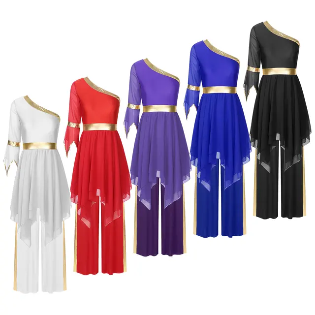 Long Sleeve Praise Dance Dresses Under $30 Dance Dresses For Women