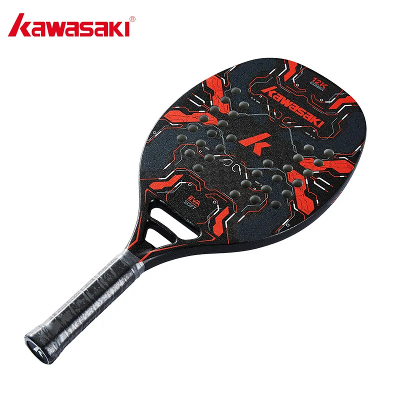Tennis Racket Kawasaki 12K 100% Carbon Fiber Beach Tennis Master M12