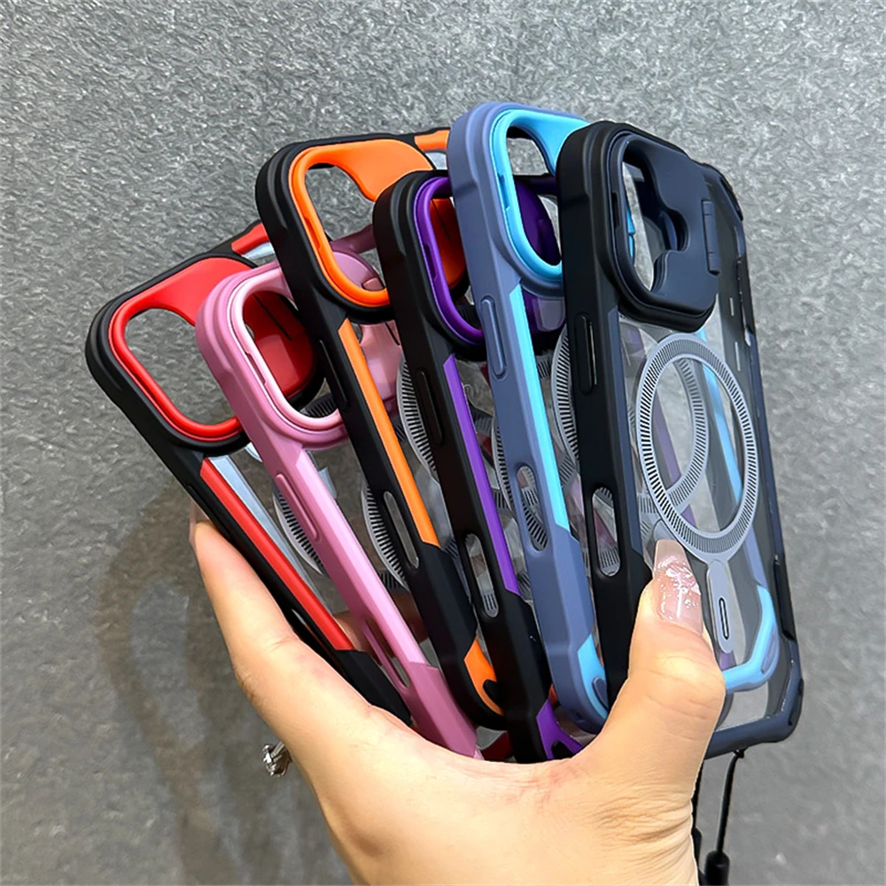 Armor Candy Color Clash For Magsafe Phone Case For iPhone 11 15 14 13 12 16 Pro Max 6