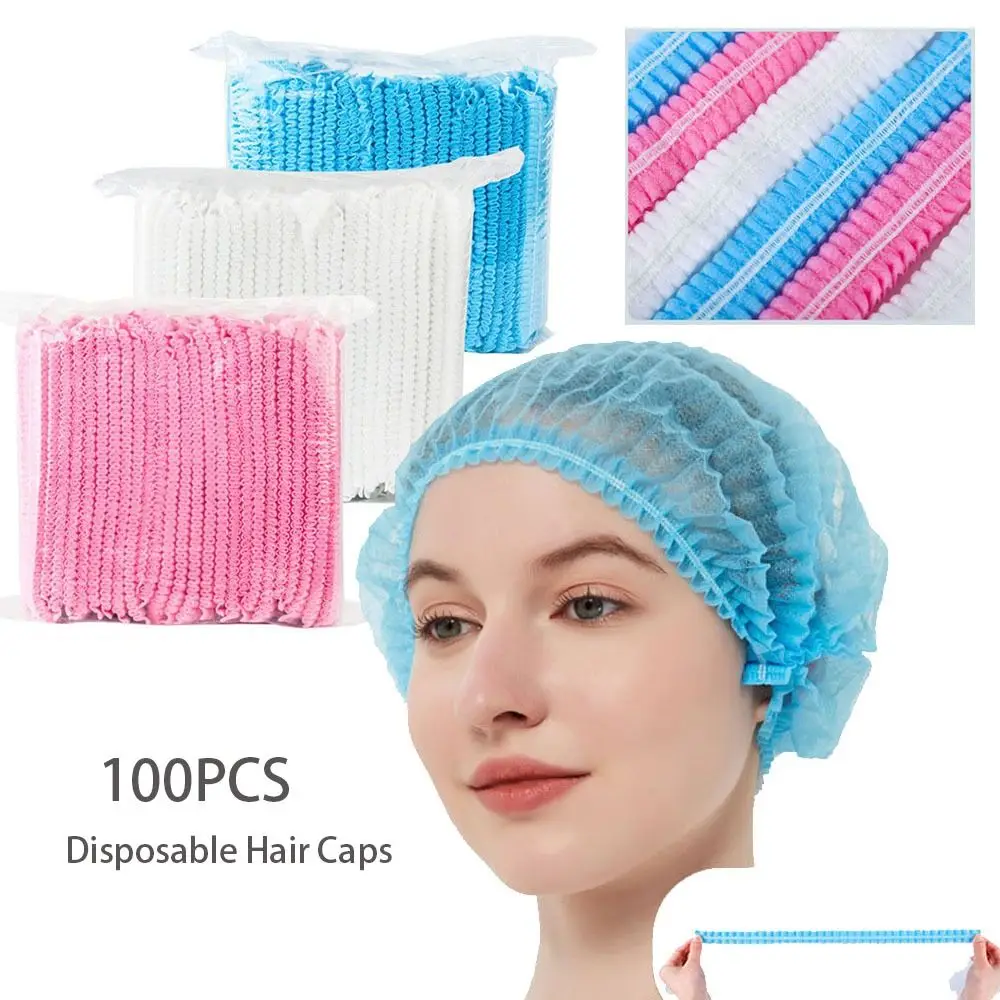 

Disposable Hat Head Cover Strip Hat Non-woven Dustproof Work Cap Cooking Hygienic Cap Food Service Bundled Hair Work Headband