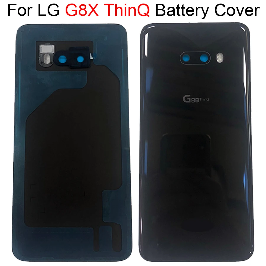 

Back Battery Cover Rear Door Panel Housing Case For LG G8X V50S G8S Battery Cover with Camera Lens Flashlight Replacement Part