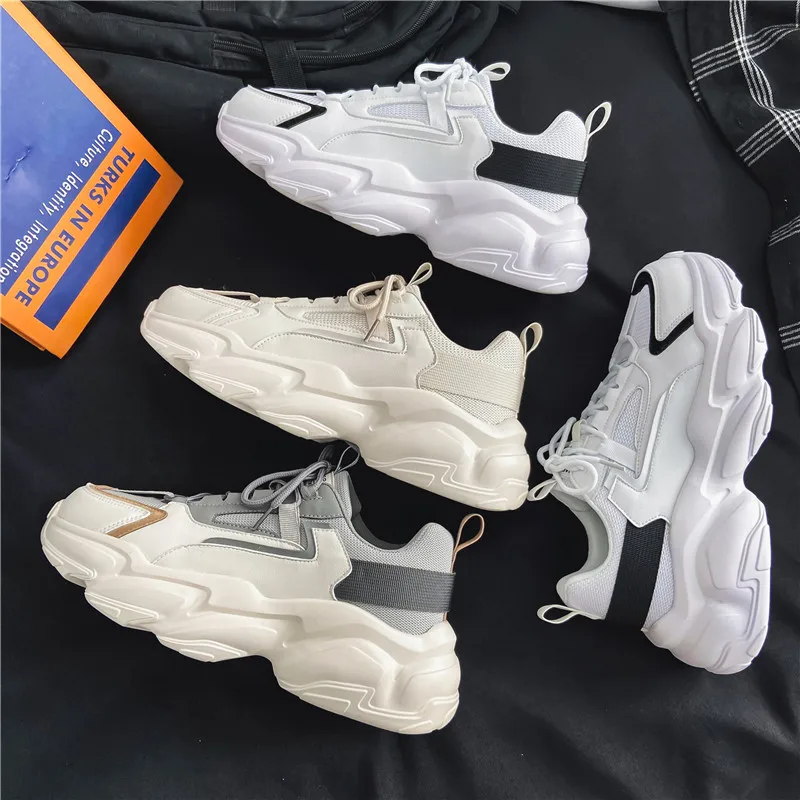 Spring and Autumn New Men's Running Shoes, Sports, Leisure, Fashion, Thick Sole, High Height Dad Shoes nike air max herren