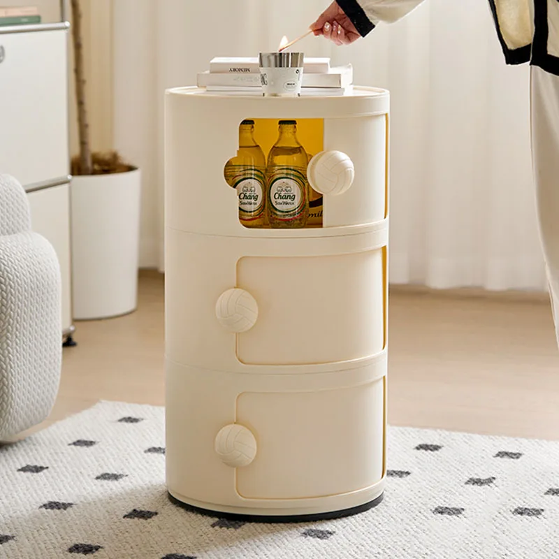 Plastic Bedside Table Minimalist Nordic Locker Space Design Bedside Table Center Sofa Balcony Hotel Nordic Modern Furniture