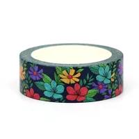 NEW 1PC 10M Decor Colorful Flower Leaves Washi Tape for Scrapbooking Journaling Adhesive DIY Masking Tape Cute Stationery 2