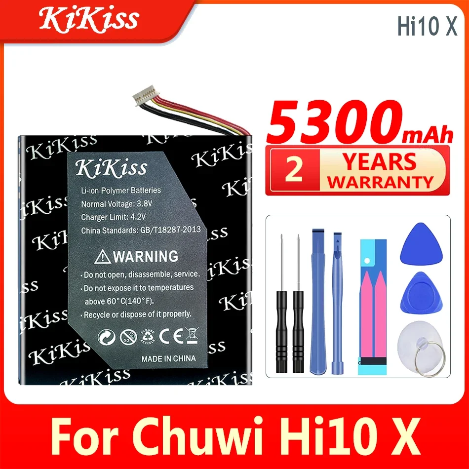 5300Mah Kikiss Nuova Batteria Per Chuwi Hi10 X Tablet Pc Accumulatore 7-Wire Plug Tool Batterie