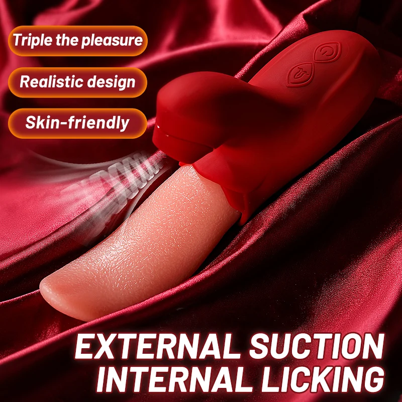 Tongue Vibrator Licking Clitoris Stimulator Licking Sucking Masturbator G Spot Massager For Women S_voghion.com