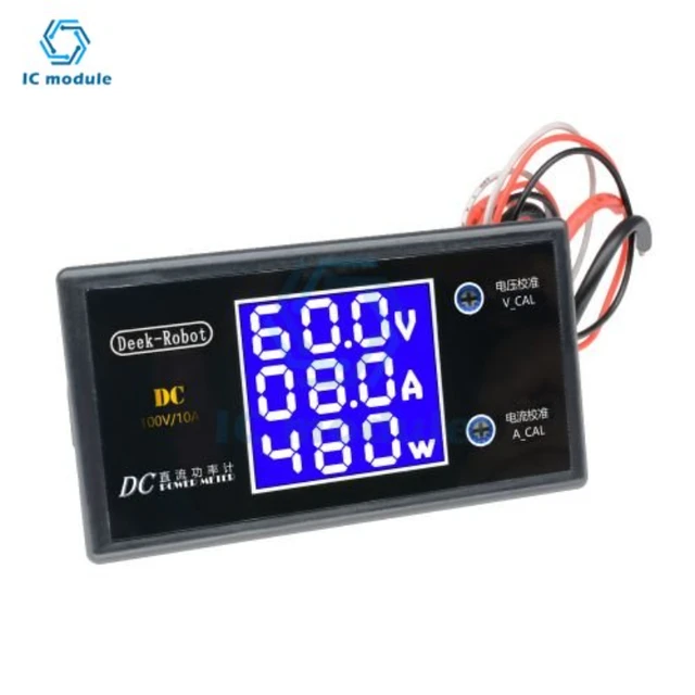 Voltímetro Digital para coche, medidor de voltaje y temperatura, 2 en 1, DC  8V-36V, 12V, 24V, 36V - AliExpress