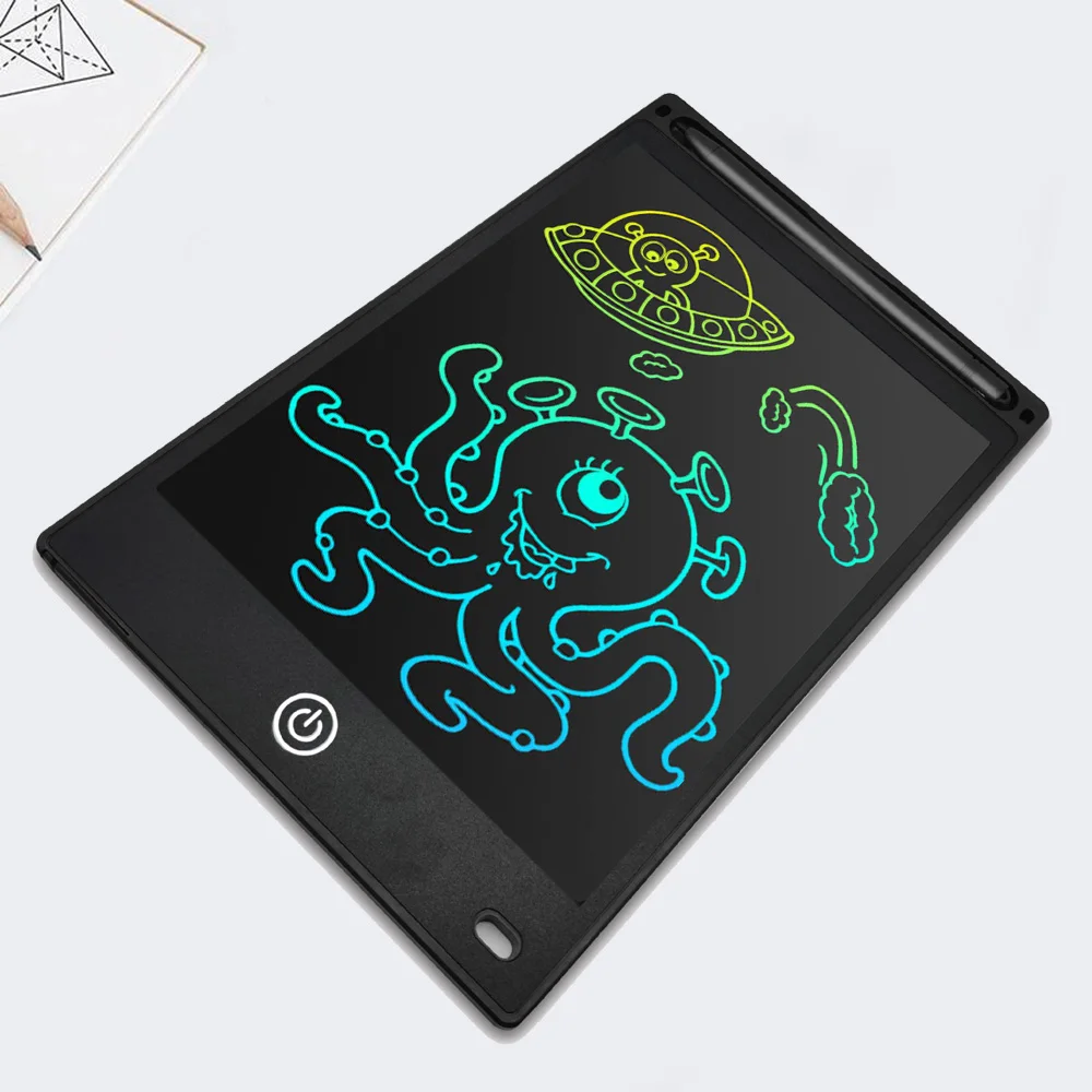12 Inch Electronic Writing Board Brightness Increase By 20% Writing Tablet For Kids Colorful Screen Doodle Board