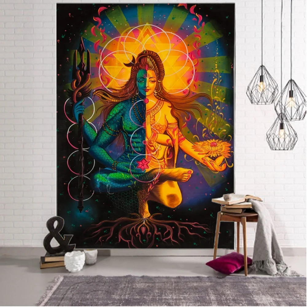 

Yoga Psychedelic Mandala Decorative Tapestry Mandala Boho Hippie Wall Decor Tapestry Home Decor Tapestries Flannel Wall Blankets