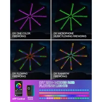 10ft Offset Patio Umbrella with 104 LED Solar Lights, 200+ RGB Flashing Modes & TP-C Charging Port, Umbrella Outdoor Patio 2