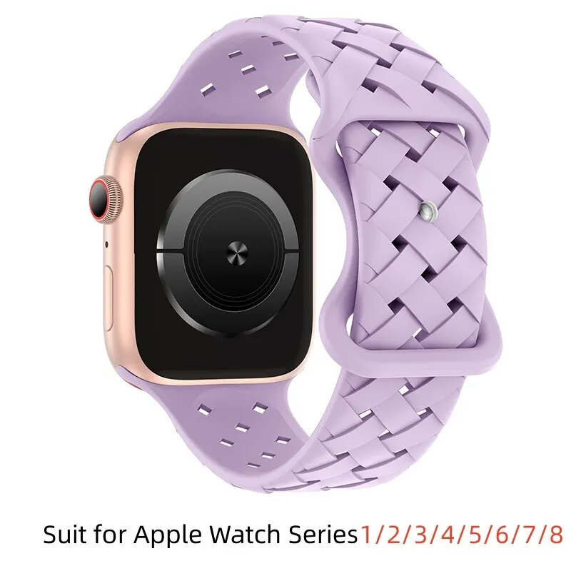 Premium Woven Silicone Sport Watch Strap Bracelet
