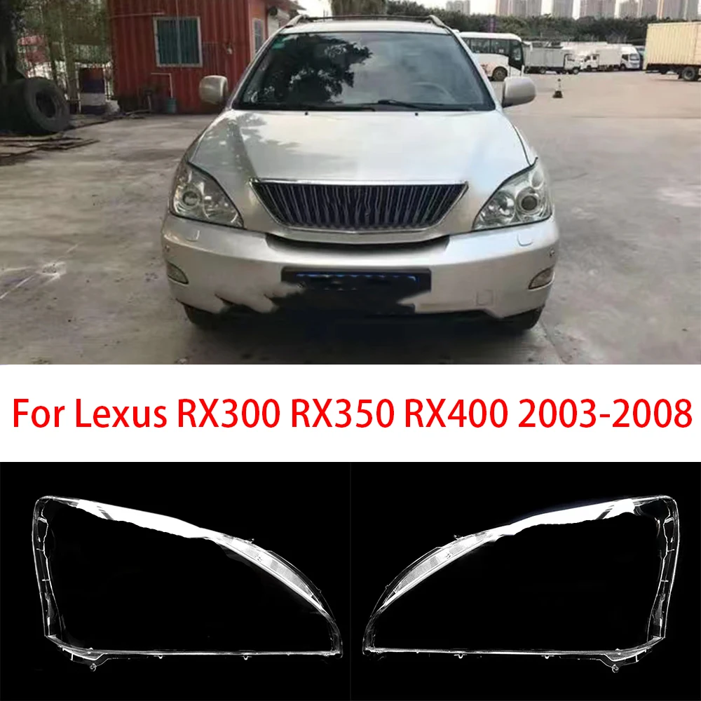 CarFrontHeadlightLensCoverForLexusRX300RX350RX40020032008
