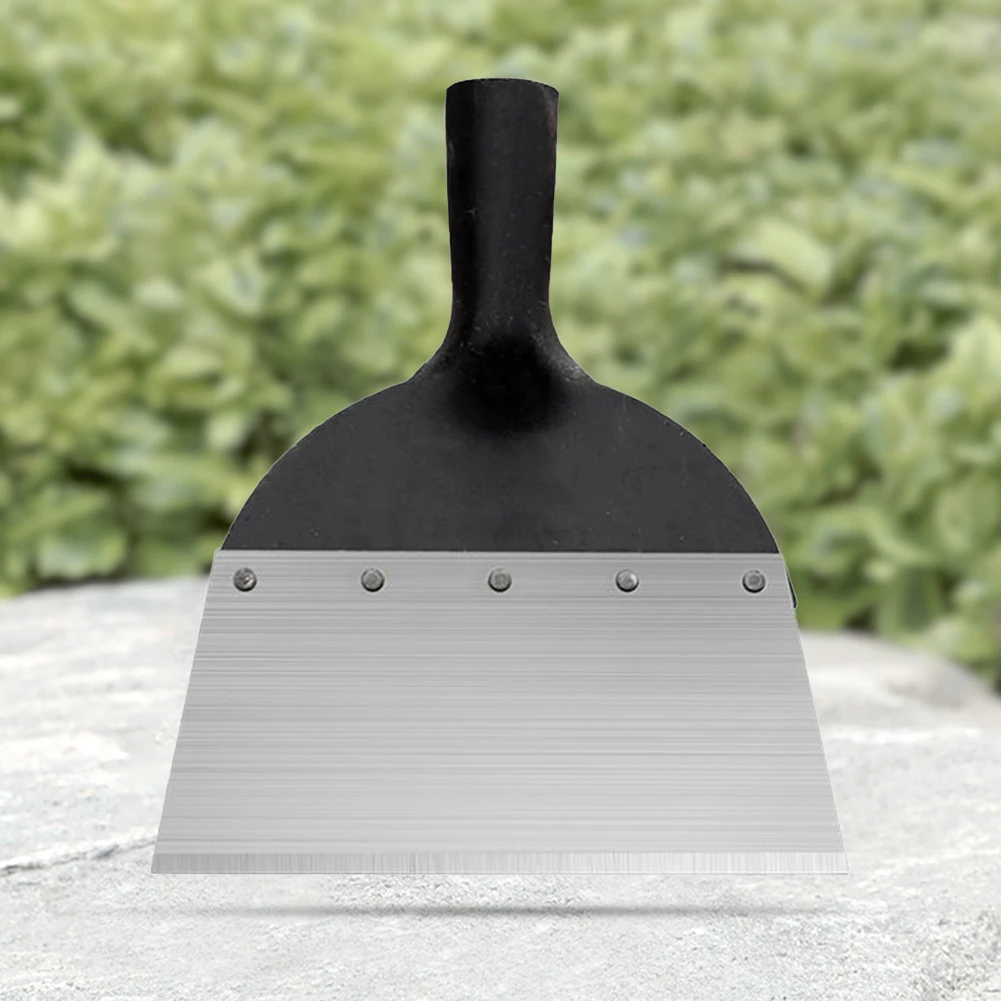 Steel Flat Shovel Multi-Functional Garden Scraper Shovel Rust Resistant Weed Cleaning Shovel for Gardening Weeding Transplanting 3