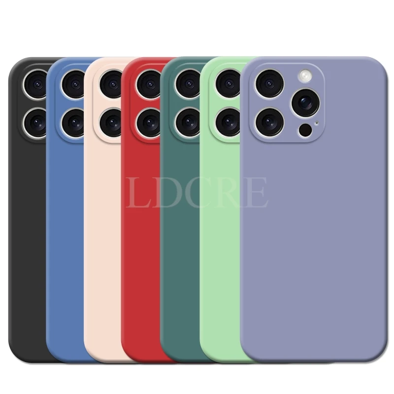Liquid Silicone Protector Case phone case iphone case phone protector cover For iPhone 16 Pro Max Case For iPhone 16 Pro Max Plus Cover TPU Rubber Phone Protective Cover