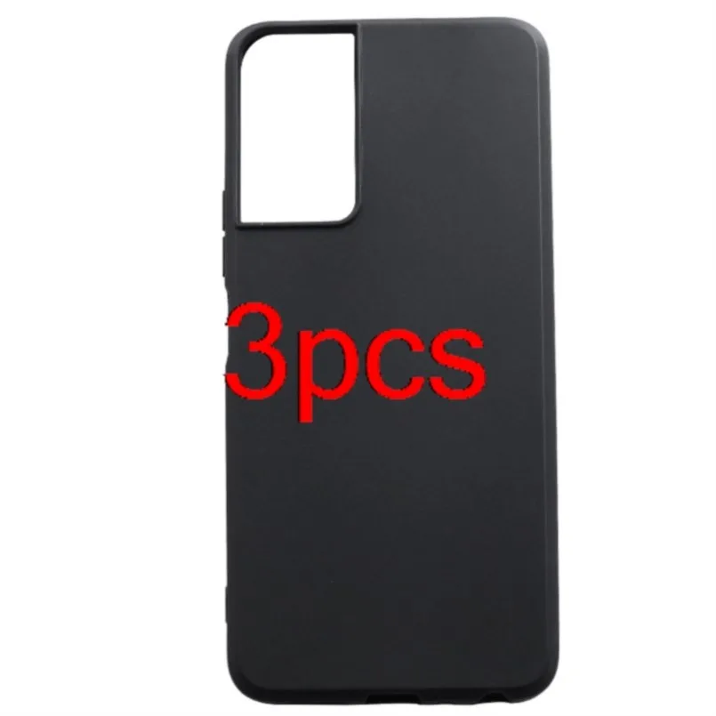 Custodia Protettiva Nera Opaca Da 3 Pezzi Per Tcl 40 Se 5G Cover T610K Tcl 40Se 5G Soft Tpu Mobile Phone Coque Shell Shield