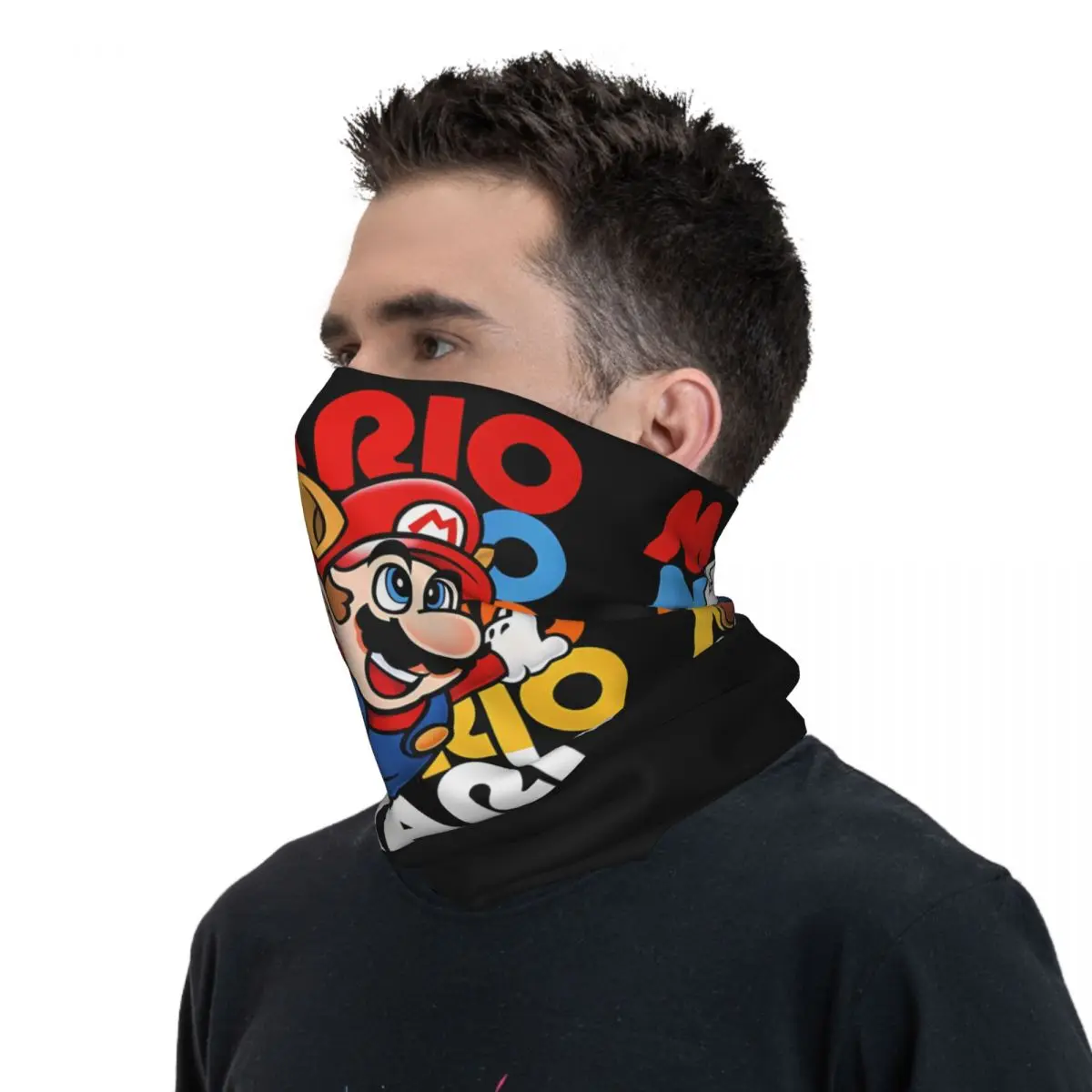 Mario Super Bros Balaclava Running Travel Cycling Mask Sun Protection Soft Bike Face Masks Spring Funny Scarf Bandana
