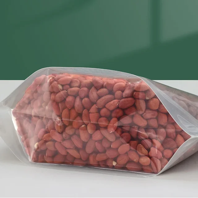 1 Db, Lezárt Gabona Tároló Táska Átlátszó Rizs Élelmiszer-Tartály Konyhai Szekrény Szervező Nedvességálló Csomagoló Táskák Fogantyúval - Image 5