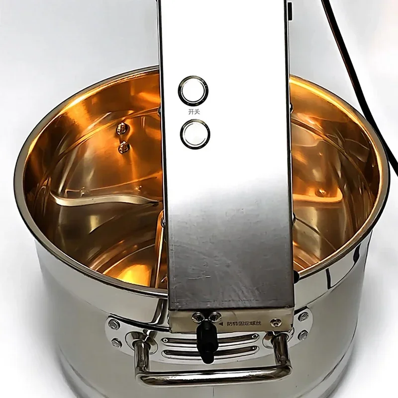 Food Stirrer Pot 10L Stir-fry Machine Food Jam Sauce Mixing Wok 220V Automatic Stir Fry Machine 4