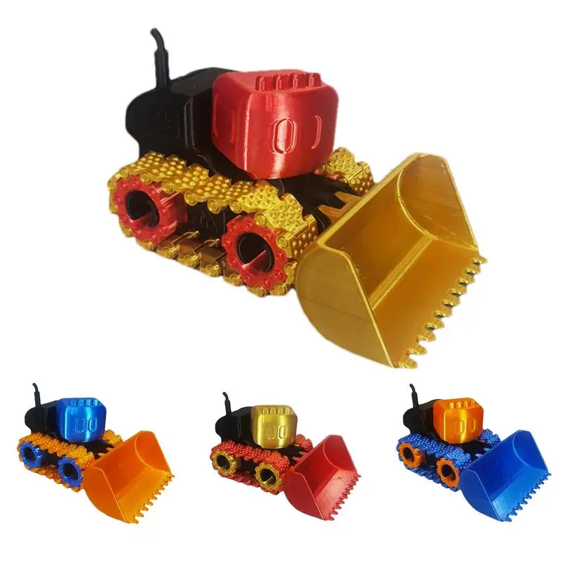 

Mini Construction Engineering Car Excavator Bulldozer Children Educational Construction Vehicle Toy 3D Printing Bulldozer Shape