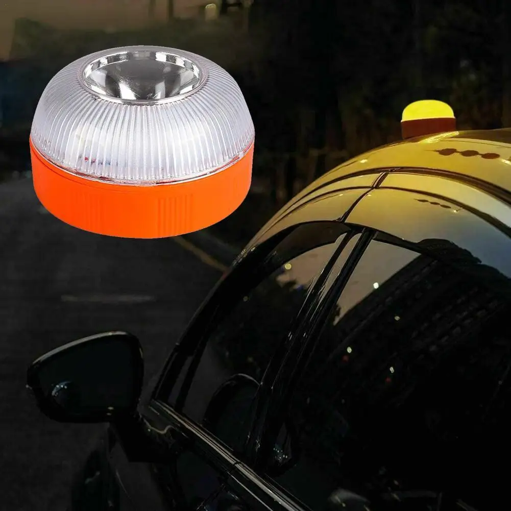 V16 LED Emergency Light Autonomous Signalling DGT Approved Flash Safety  Lamp Warning Amber White Strobe Road Accident Light - AliExpress