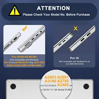 Étui pour MacBook Pro 16 pouces 2026 M4 M3 M2 M1 Pro/Max 2025-2021, Modèle A3403 A3186 A2991 A2780 A2485, Housse de protection pour ordinateur portable 2