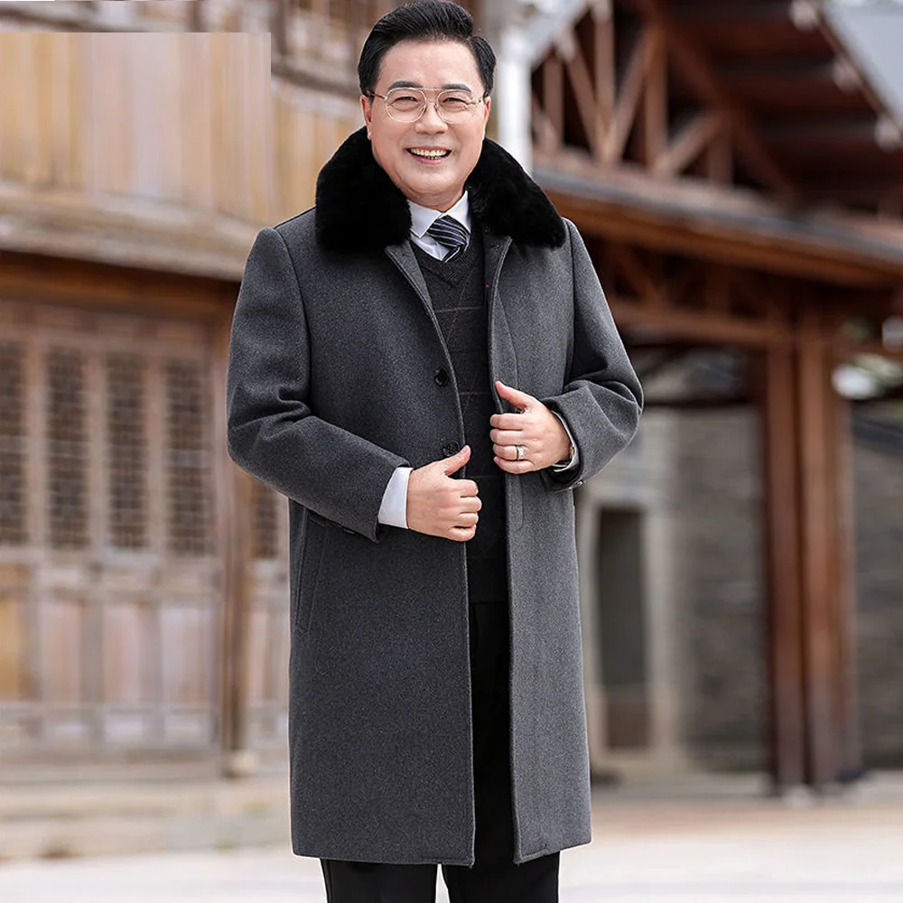Рисунок 2 - Мужское длинное шерстяное пальто со съемной подкладкой