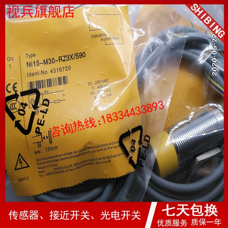 

NI15-M30-RZ3X/S90 100% new and original warranty is TWO years .