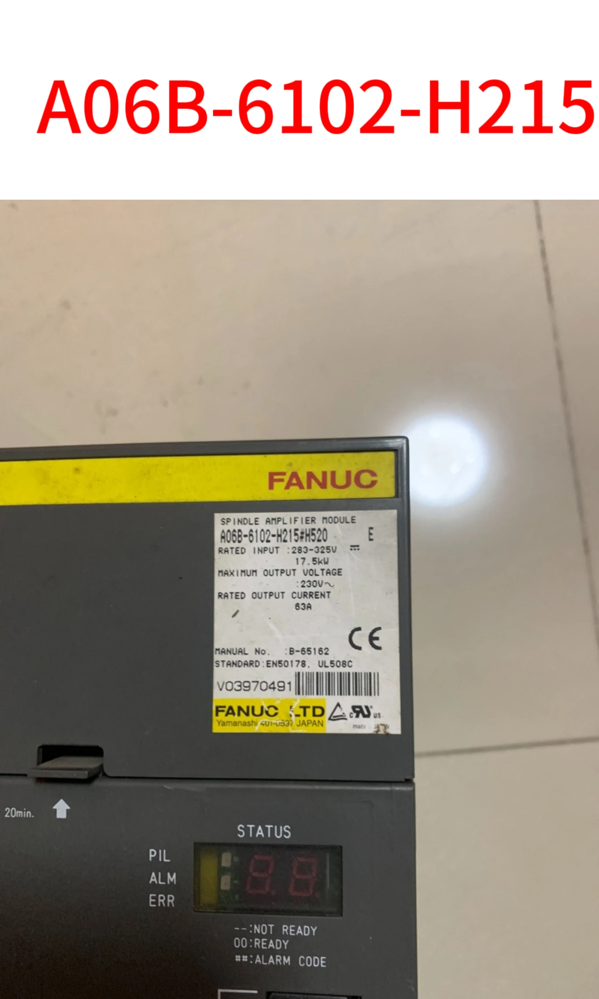 

Second-hand A06B-6102-H215 test ok