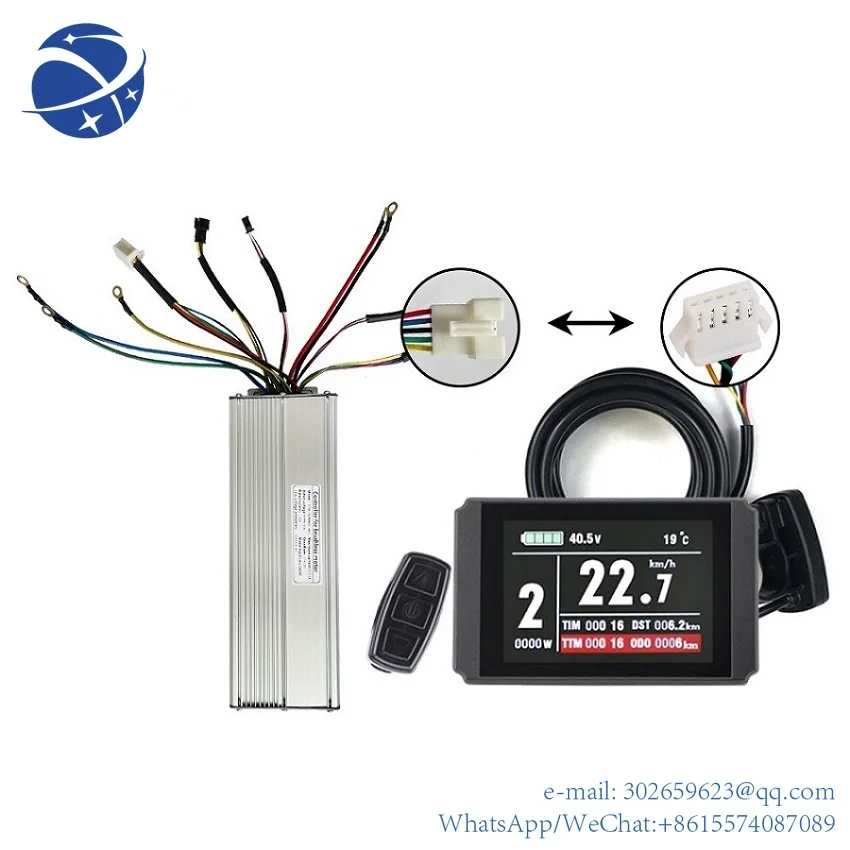 

yyhc 72v 3000w high proformance dc brushless e-vehicle motor controller with kunteng lcd8H display for electric bike
