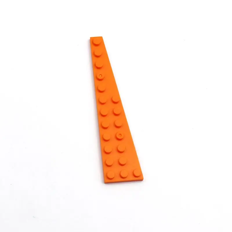 10-Piece Wedge Plate Set for DIY Creative Building Blocks and Kids' Puzzle Toys