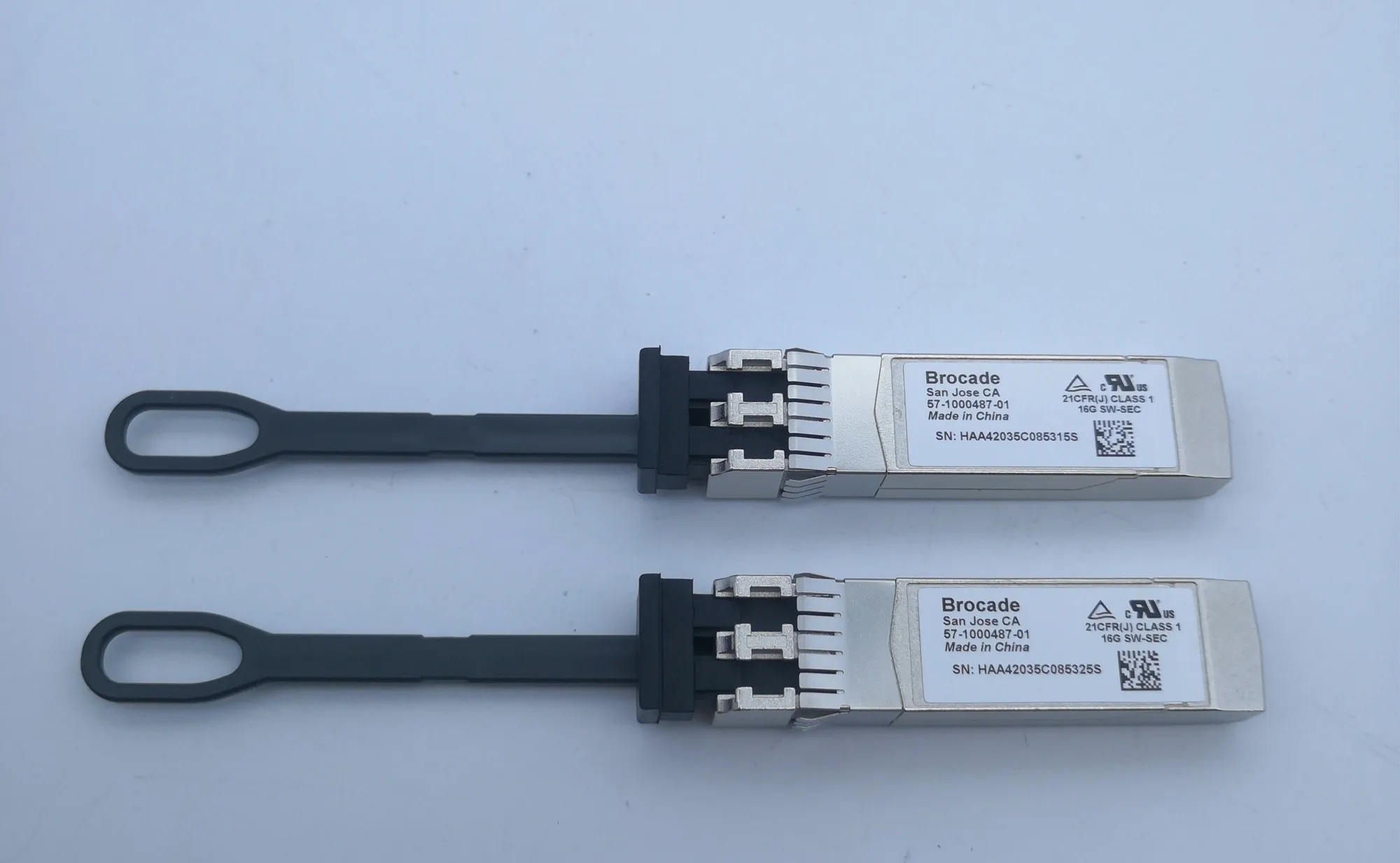 Brocade 57-1000487-01/SWL XBR-000192/193 16G-SW-SEC G610 16G FC SFP+ 850NM 100M Brocade 16g Fiber Optical Module/16g Transceiver