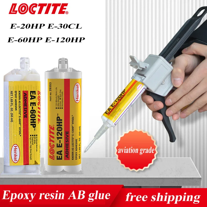 50Ml Henkel Loctite Resina Epossidica Ab Colla E-120 E-20 E-60 E-30 Elettronica Isolamento Elettrico Sigillante Colla Strutturale Epossidica