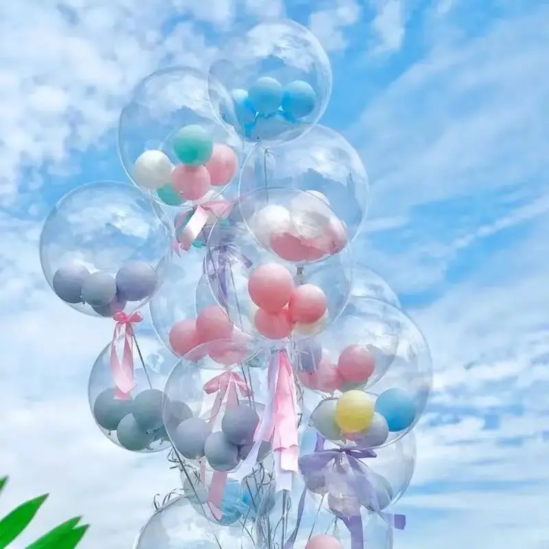 팽창식 투명 보보 풍선, 생일 파티 용품, 웨딩 베이비 샤워 장식 풍선, 8 인치, 11 인치, 18 인치, 20 인치, 24/36 인치, 50 개