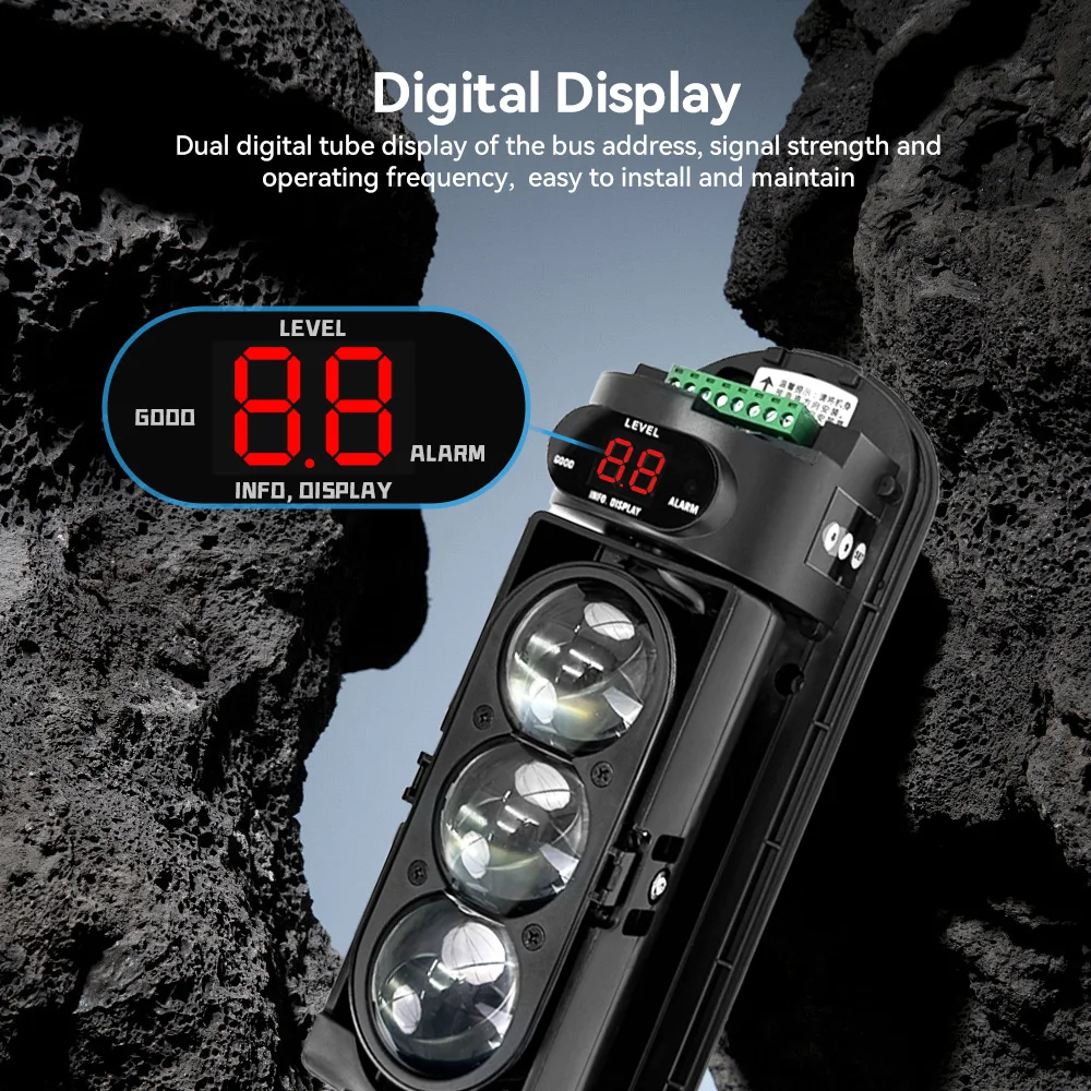 Meian Focus Wired Infrared Beam Detector, IP65 Waterproof Infrared Barrier Detector, 60m 100m 200m Infrared Sensor for Security 4