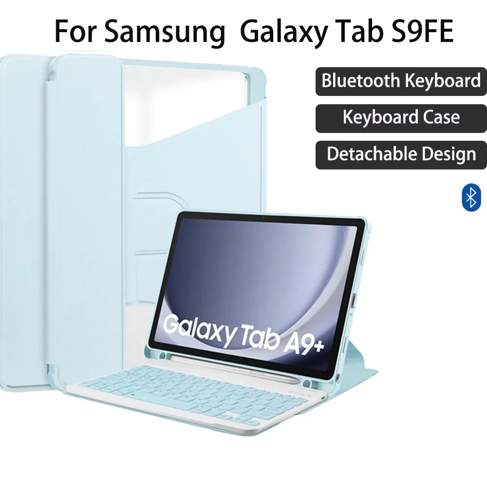 

Wireless portable split Keyboard Case For Samsung Galaxy Tab A9 Plus11 inch Bluetooth Wireless Keyboard Stand Magnetic Funda