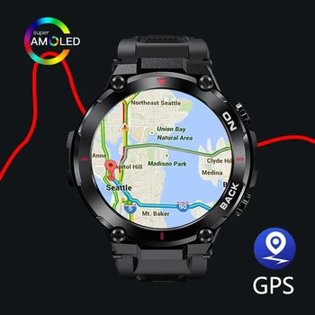 SIHUI 남성용 GPS 밀리터리 스마트 워치, 5ATM 방수, 긴 배터리 수명, 전술 스마트 워치, 혈액 산소, 삼성 아이폰용, 신제품
