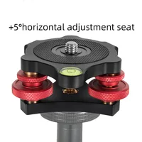 Tripod Head Speedy Leveling Base Horizontal Adjustment Base Offset Bubble Level FOR Canon Nikon DSLR Camera Tripod & Monopod