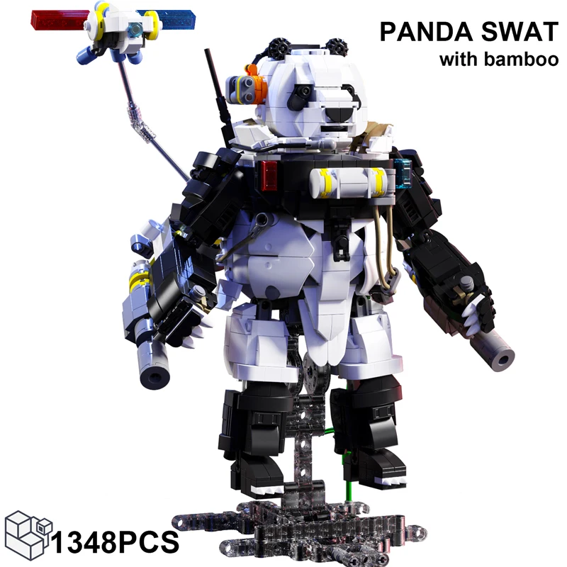 1348pcs-robocop-panda-swat-building-blocks-creative-bamboo-diy-mechanical-animal-armed-bricks-toys-birthday-gifts-for-boys-kids
