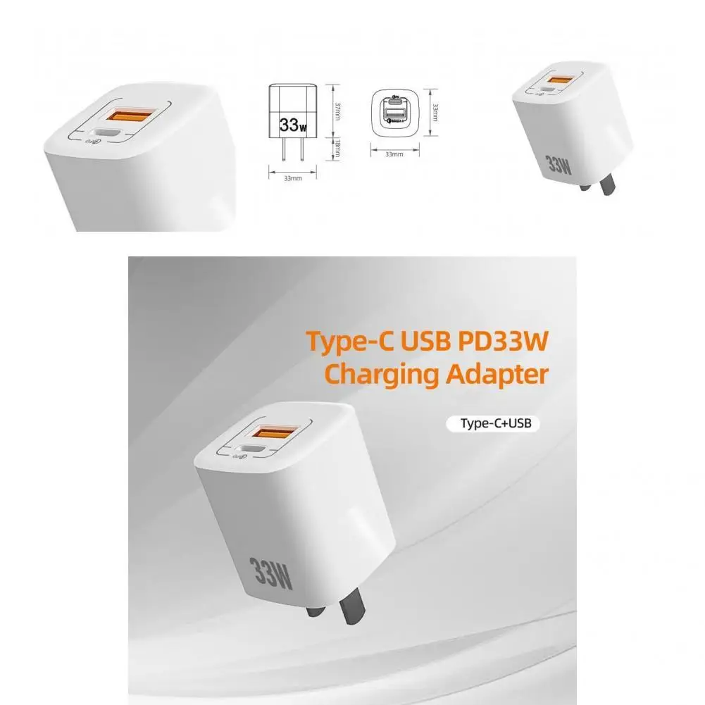 

Compact Lightweight Intelligent Recognition QC3.0 Type-C USB Phone Charger Phone Accessories Phone Charger Phone Charger