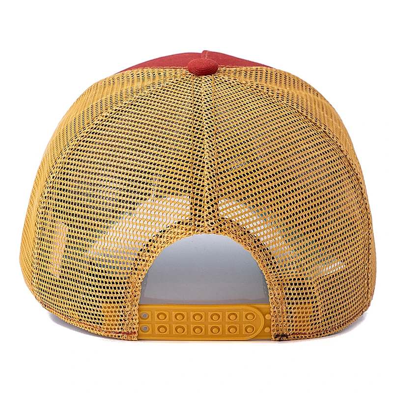 Hot Sale Unisex Football Pattern Mesh Trucker Hat Summer Breathable Baseabll Cap Embroidered Snapback Cap for Men And Women