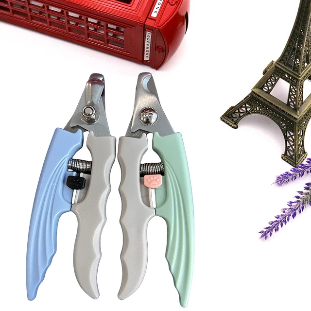 New Professional Pet Nail Clipper with Safety Guard Stainless Steel Scissors Cat Dog for Claw Care Grooming Supplies Size Fits 2