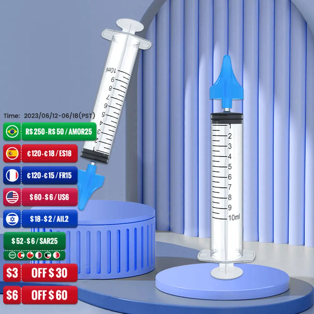 2pcs Ear Wash Syringe Ear Rinser Ear Washing Tool Syringe Ear Canal